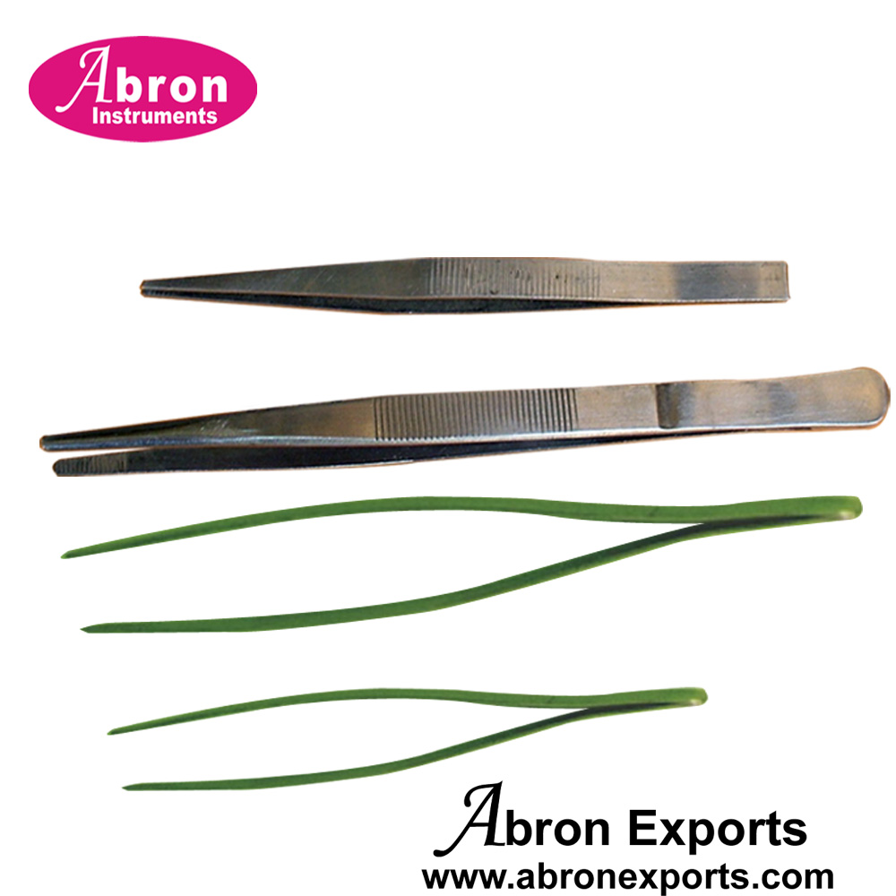 BE-90A Forceps Tweezers Pointed End, 110mm 10PC Abron BE-090A